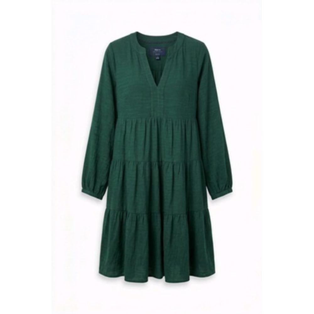 Maeve Anthropologie Dress Women S Green Tiered Swing Forest Fairy Fall Festival